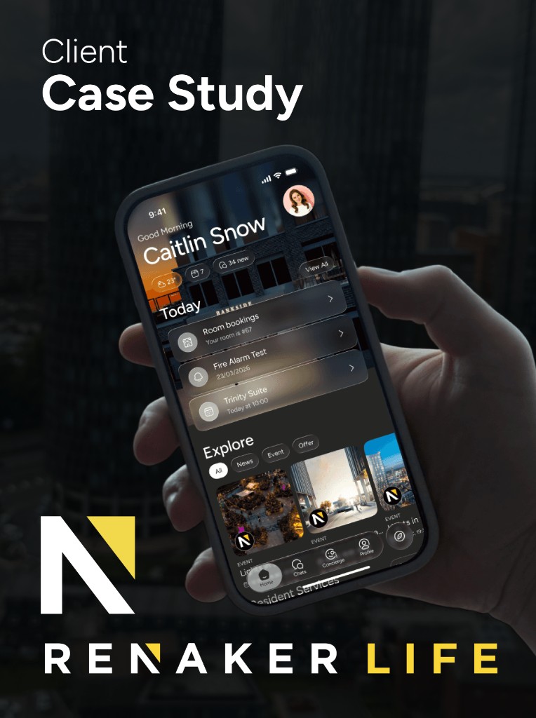 Renaker Life client case study showcasing the Aiyla resident application at Bankside